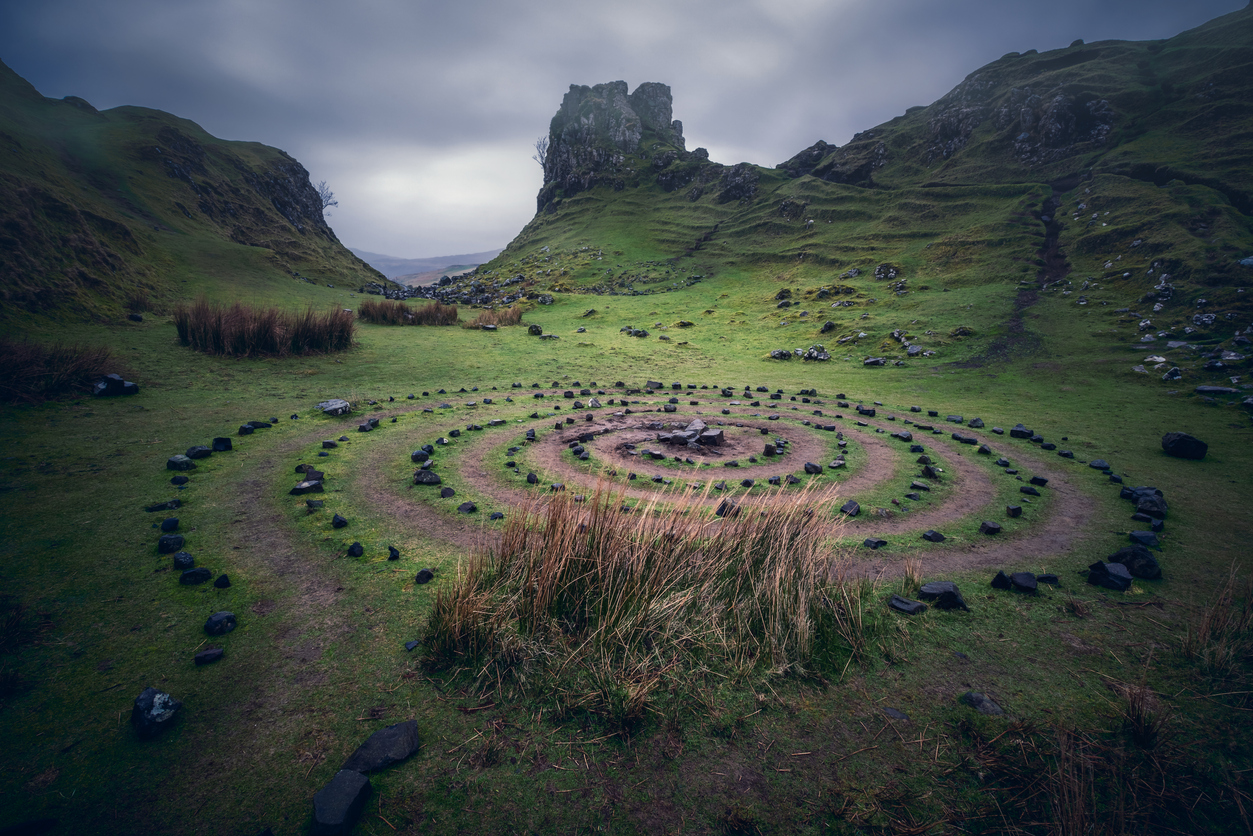 The Fairy Glen Faerie Near Uig Isle Of Skye Scotland Uk